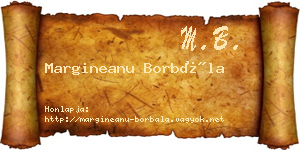 Margineanu Borbála névjegykártya